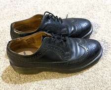 Dr Martens 3989 Leather Wingtip Brogue Shoes Size Uk 7