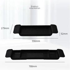 Black Adjustable Bathtub Caddy