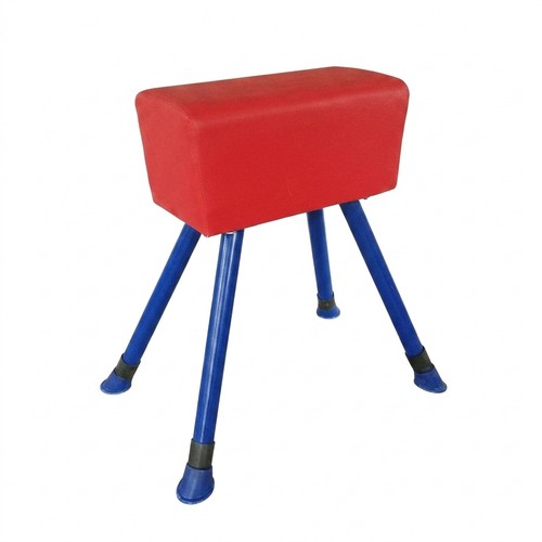 Red vaulting horse kids - vaulting,