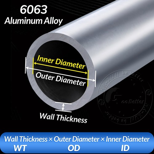 Aluminium round tube pipe - round,