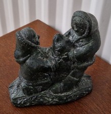 Vintage Inuit Sculpture Couple