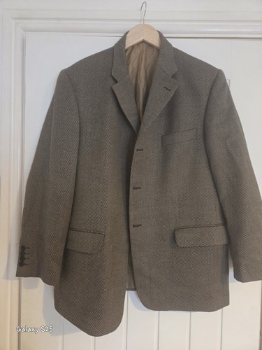 Men beige italian wool - ,