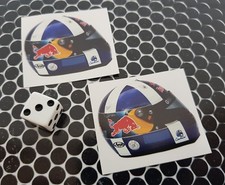 x 2 David Coulthard Helmet Stickers  Formula 1 F1 