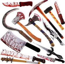 Halloween Props Hard Foam Fake Knife Baseball Bat High Quality Realistic Sizes