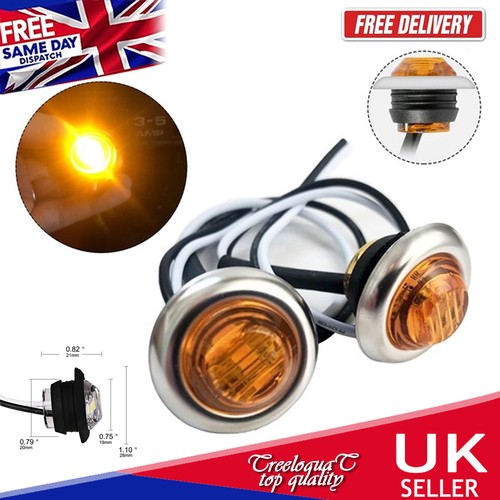 Amber side light - 2x,