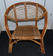 Vintage Dolls Chair Bamboo