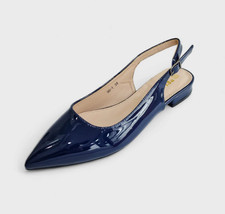 Womens Ballerinas Navy Flat