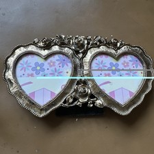 Win Vintage Double Heart Rose