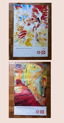 London transport posters - x2,
