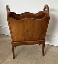Bevan Funnell Reprodux Yew Wood Magazine Rack
