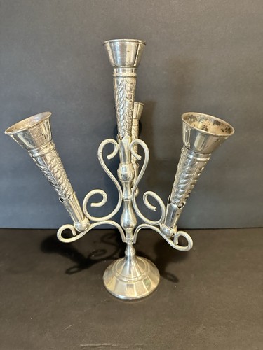 Silver plate epergne - plate,