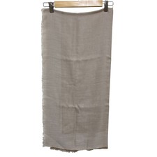 Tiffany & Co. Cashmere and Silk 1837 Logo Stole/Scarf Shawl, Beige, Women's