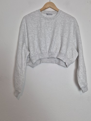 Zara grey heather crop - grey,