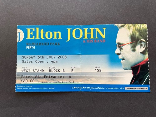 Elton john ticket 2008 - john,
