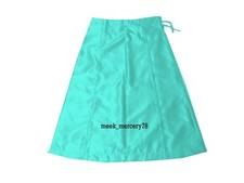 Satin Long Saree innerwear Under skirts Women Wear Petticoat Skirt Plus Size S56