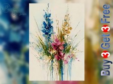 Flower Bouquet 5x7 Print on