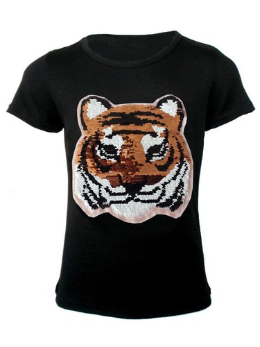 Girls tiger shirt - t-shirt, stallion
