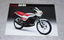 KAWASAKI AR80 -C7 MOTORCYCLE SALES LEAFLET Not dated P/N 99943-1954 UK-E VIII-IX