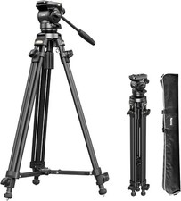 SMALLRIG Lightweight Carbon Fiber Video Tripod Kit with Step-Less Damping 4420