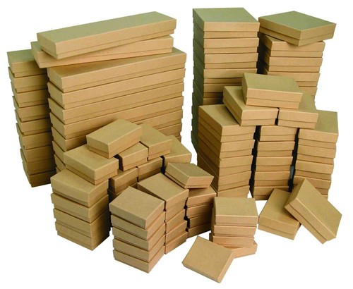 Boxes kraft brown cotton - 50,