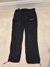 Montirex Black Cargo Pants