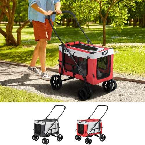Pet stroller foldable dog - pet,