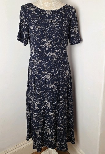 Vintage laura ashley navy blue - vintage,