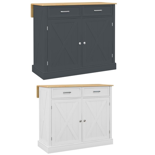 Homcom rolling kitchen - rolling,