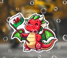 CUTE WELSH DRAGON FLAG VINYL