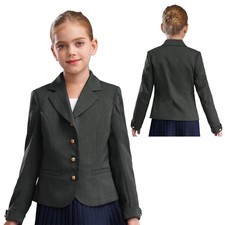 Kids Girls Blazer Jacket Solid