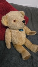 Vintage Teddy Bear.  possibly Chad Valley Glass Eyes 1930s 1940s ?