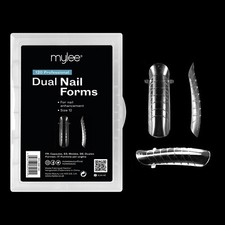 Mylee Dual Nail Forms 12 Sizes Reusable 120 Plastic Forms Acrylic Nail Extension