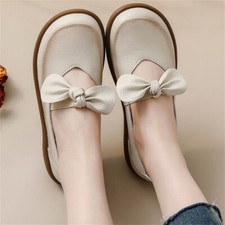 Mary Jane Bow Shoes Round Toe