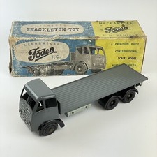 Vintage Boxed Shackleton Toy Mechanical Foden FG Vehicle Flatbed For Restoration