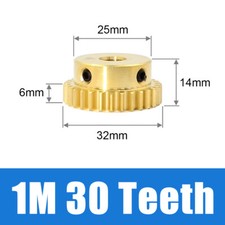 1 Modulus 15~50 Teeth 4~12mm