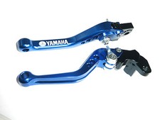 YAMAHA WR125X WR125R 2009-2011 SHORT BLUE BRAKE CLUTCH LEVERS SET RACE ROAD S1ZG