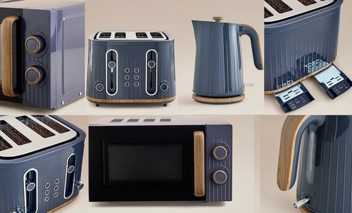 Navy wood scandi - &, slice