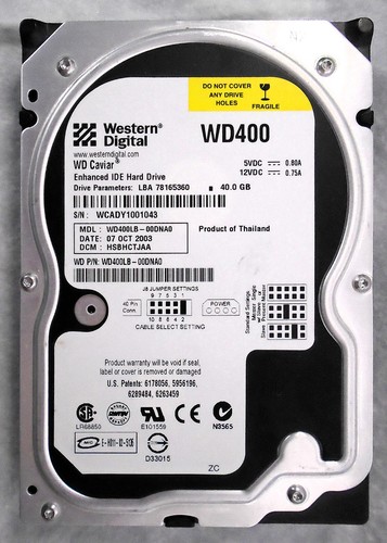 Western digital wd400lb - wd400lb, caviar