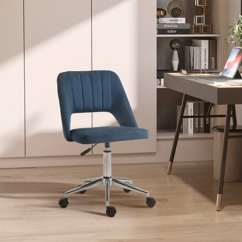 Armless velvet feel office - armless,