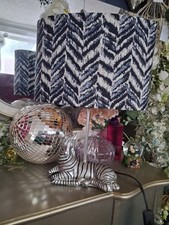 Zebra Lamp With Lampshade