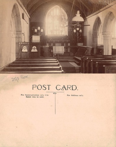 Vintage postcard church - vintage,
