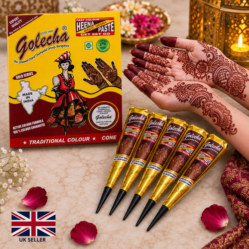 Golecha henna cones pack - 6,