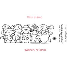 Christmas Gnomes Clear Stamp