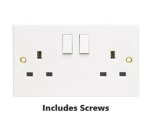 Wall Socket Switched 2 Gang
