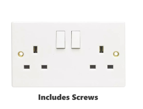 Wall socket switched - 2, gang