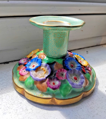 Vintage green gold raised - green, &