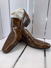 mens Jeff Banks Slip On Shoes Size 8, Beautiful Leather Uppers, Stunning Shoe