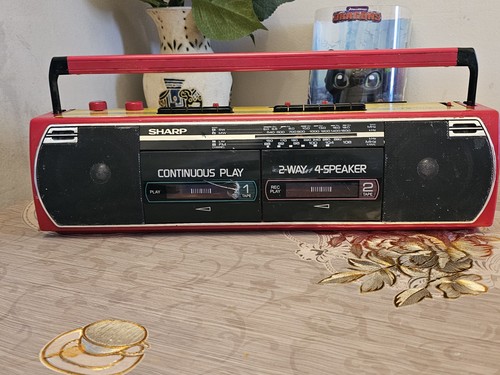 Sharp 268e portable boombox - sharp,