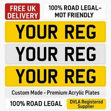 NUMBER PLATES - Front & Rear