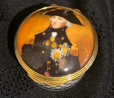 Admiral Horatio Nelson Fine Bone China Trinket Box featuring LF Abbott